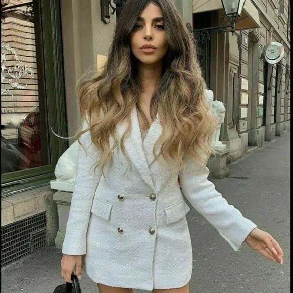 Zara Jackets Coats Zara New Woman Textured Doublebreasted